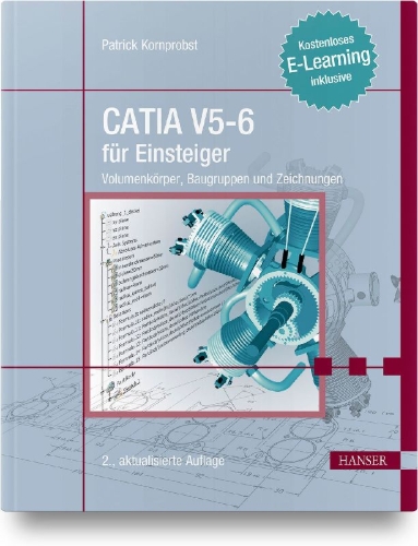 Buchcover und Innenansicht für das Buch: CATIA V5-6 für Einsteiger
