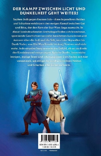 Buchcover und Innenansicht für das Buch: Star Wars: Stories of Jedi and Sith