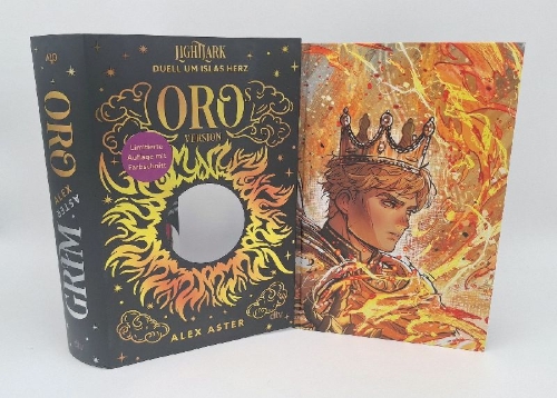 Buchcover und Innenansicht für das Buch: Grim & Oro
