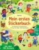 Buchcover und Innenansicht für das Buch: Mein erstes Stickerbuch: Wir bekommen ein Geschwisterchen,  Ein Tag in der Schule, Alle meine Freunde