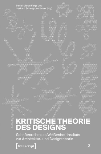 Buchcover und Innenansicht für das Buch: Kritische Theorie des Designs
