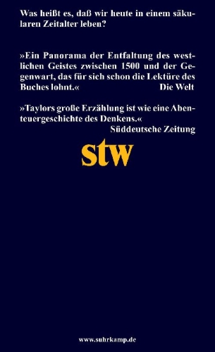 Buchcover und Innenansicht für das Buch: A Secular Age