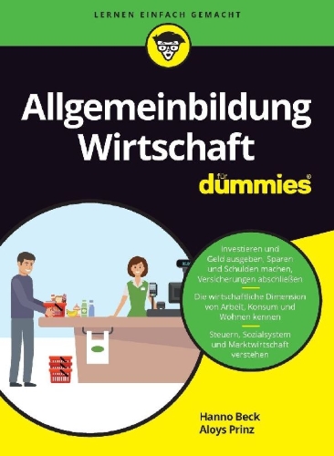 Buchcover und Innenansicht für das Buch: Allgemeinbildung Wirtschaft für Dummies