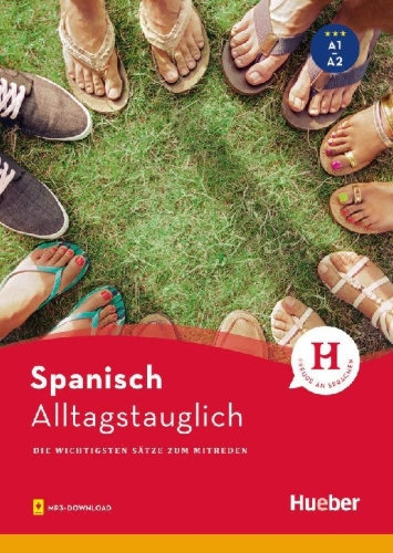 Buchcover und Innenansicht für das Buch: Alltagstauglich Spanisch