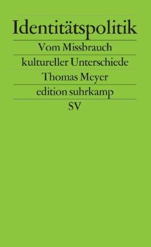 Buchcover und Innenansicht für das Buch: Identitätspolitik