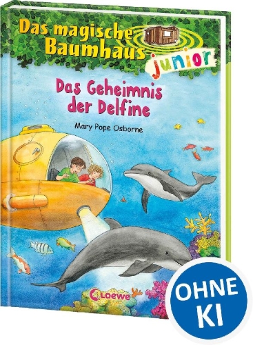 Buchcover und Innenansicht für das Buch: Das magische Baumhaus junior 9 - Das Geheimnis der Delfine