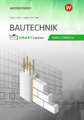 Buchcover und Innenansicht für das Buch: Bautechnik Tabellenbuch