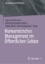 Buchcover und Innenansicht für das Buch: Humanistisches Management im Öffentlichen Sektor