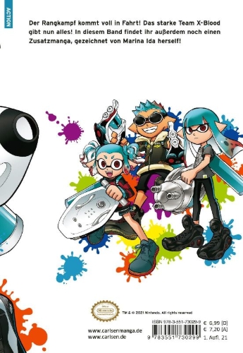 Buchcover und Innenansicht für das Buch: Splatoon
