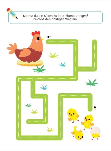Buchcover und Innenansicht für das Buch: Mon premier bloc de jeux