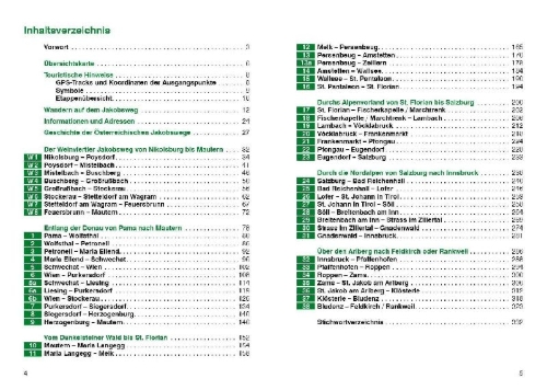 Buchcover und Innenansicht für das Buch: Jakobswege Österreich
