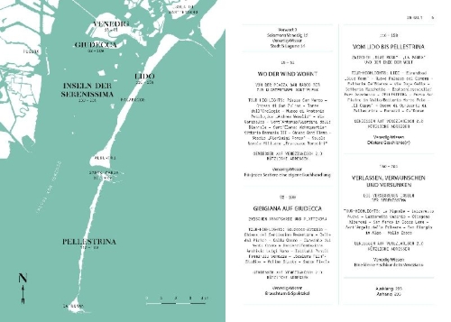 Buchcover und Innenansicht für das Buch: Venedig und die Lagune für Fortgeschrittene