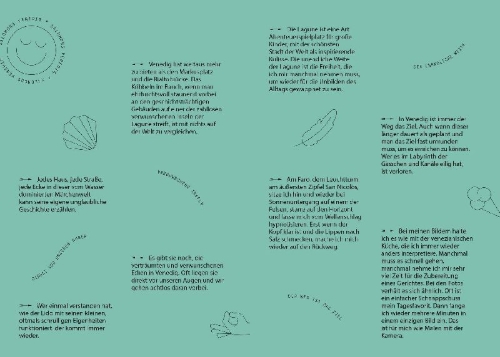 Buchcover und Innenansicht für das Buch: Venedig und die Lagune für Fortgeschrittene
