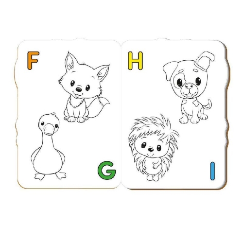 Buchcover und Innenansicht für das Buch: TRÖTSCH - ABC-Malbuch Zum Schulstart Tierfreunde