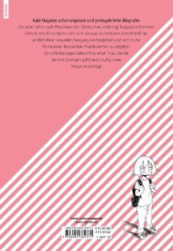 Buchcover und Innenansicht für das Buch: Sabishisugite Lesbian Fuzoku Ni Ikimashita Report 