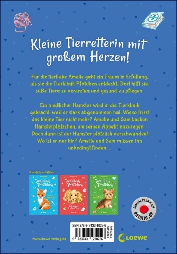 Buchcover und Innenansicht für das Buch: Animal Ark: Runaway Hamster (NEUER TITEL) // Hamster on the Loose (ALTER TITEL)