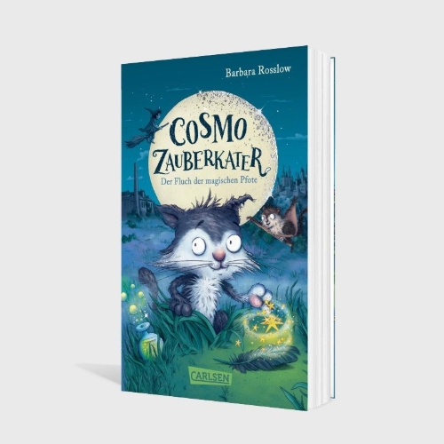 Buchcover und Innenansicht für das Buch: Cosmo Zauberkater 1: Der Fluch der magischen Pfote