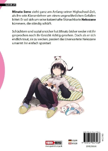 Buchcover und Innenansicht für das Buch: TonaNeko - Meine katzenhafte Mitschülerin 01