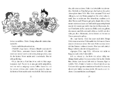 Buchcover und Innenansicht für das Buch: Luzifer junior (Band 7) - Fiese schöne Welt