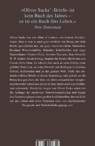 Buchcover und Innenansicht für das Buch: Letters by Oliver Sacks