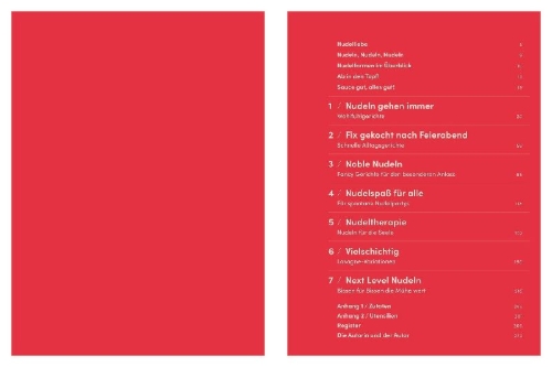 Buchcover und Innenansicht für das Buch: Nudeln Nudeln Nudeln