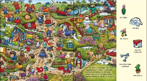 Buchcover und Innenansicht für das Buch: Meine allererste OsterWimmelWelt