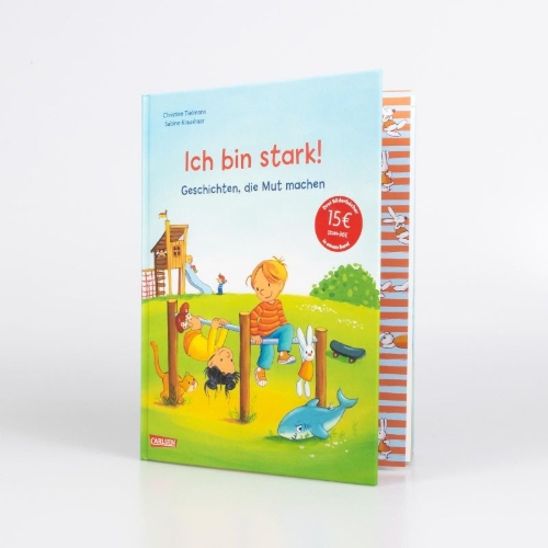 Buchcover und Innenansicht für das Buch: Max-Bilderbücher: Ich bin stark! Geschichten, die Mut machen