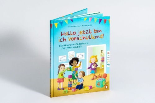Buchcover und Innenansicht für das Buch: Hallo, jetzt bin ich Vorschulkind!
