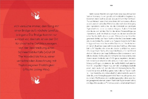 Buchcover und Innenansicht für das Buch: Into the Taylor-Verse. Taylor Swift's Songwriting Journey.
