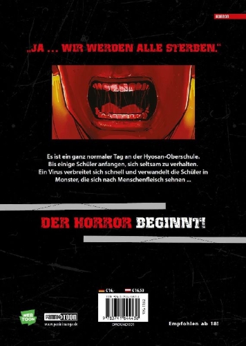 Buchcover und Innenansicht für das Buch: All of us are Dead 01