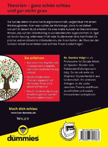Buchcover und Innenansicht für das Buch: Theorien der Sozialen Arbeit für Dummies