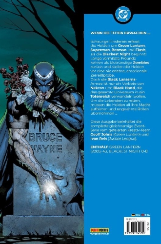 Buchcover und Innenansicht für das Buch: Green Lantern #43; Blackest Night #0-#8