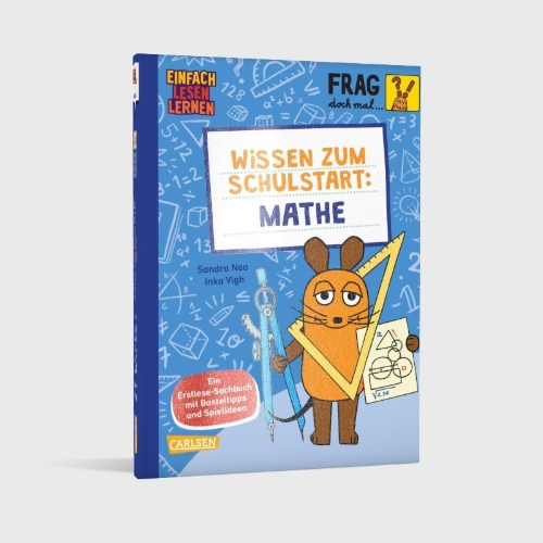 Buchcover und Innenansicht für das Buch: Frag doch mal ... die Maus: Wissen zum Schulstart: Mathe