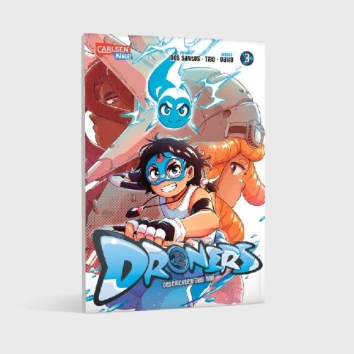 Buchcover und Innenansicht für das Buch: Droners - Tales of Nui