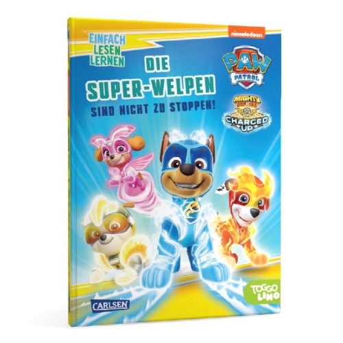 Buchcover und Innenansicht für das Buch: PAW Patrol Erstlesebuch: Die Super-Welpen sind nicht zu stoppen!