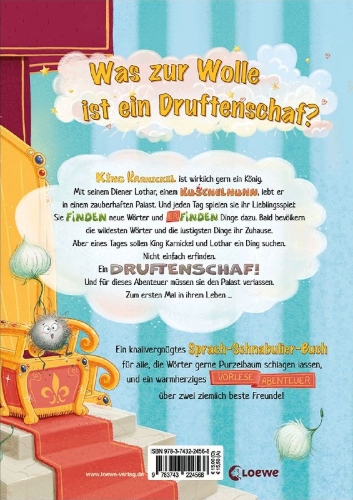 Buchcover und Innenansicht für das Buch: King Karnickel - Die Suche nach dem Druftenschaf