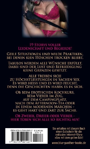 Buchcover und Innenansicht für das Buch: Wollüstiges Verlangen | 19 geile erotische Geschichten