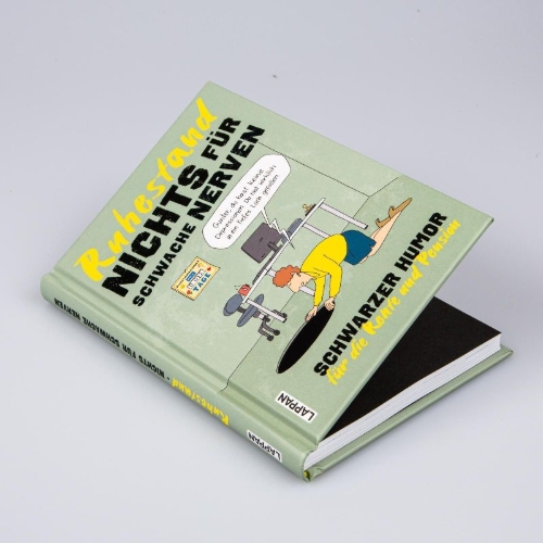 Buchcover und Innenansicht für das Buch: Nichts für schwache Nerven - Ruhestand!