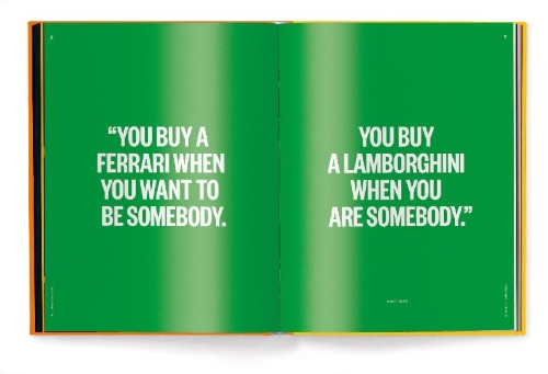Buchcover und Innenansicht für das Buch: The Lamborghini Book