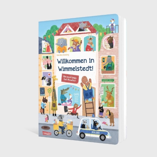 Buchcover und Innenansicht für das Buch: Willkommen in Wimmelstedt