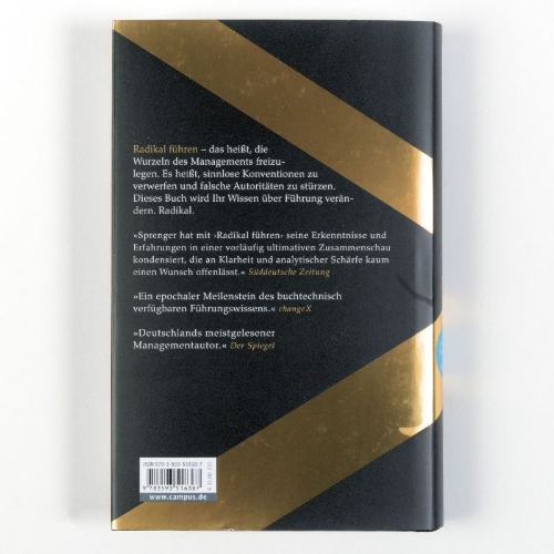 Buchcover und Innenansicht für das Buch: Radikal führen