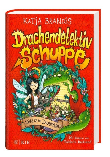 Buchcover und Innenansicht für das Buch: Drachendetektiv Schuppe - Chaos im Zauberwald
