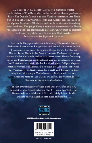 Buchcover und Innenansicht für das Buch: World of Warcraft: Shadows Rising (Shadowlands)
