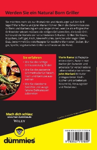 Buchcover und Innenansicht für das Buch: Grillen für Dummies