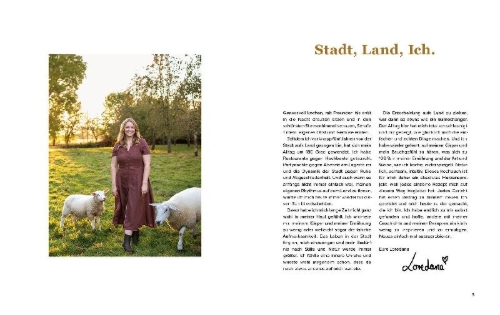 Buchcover und Innenansicht für das Buch: Meine wunderbare Landküche