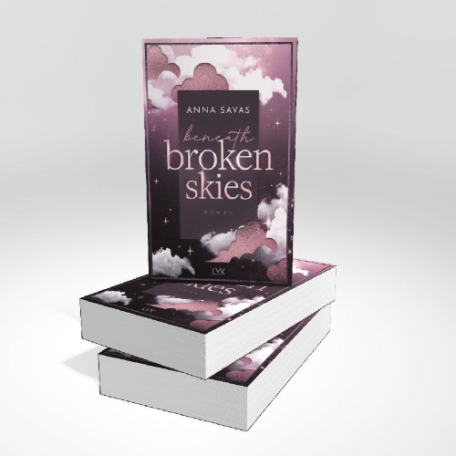 Buchcover und Innenansicht für das Buch: Beneath Broken Skies