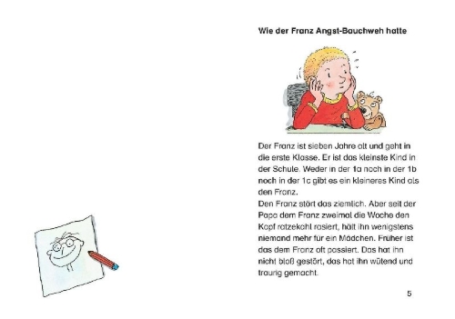 Buchcover und Innenansicht für das Buch: Schulgeschichten vom Franz