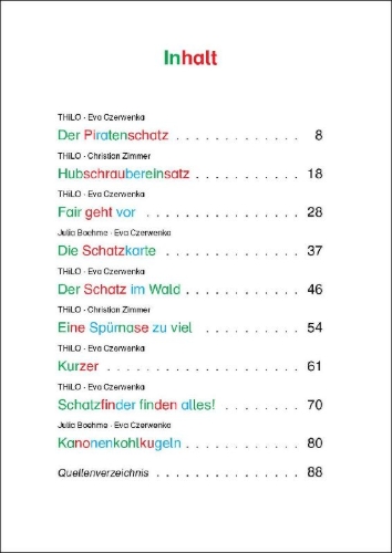 Buchcover und Innenansicht für das Buch: Die schönsten Silbengeschichten für Jungs zum ersten Selberlesen