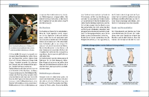 Buchcover und Innenansicht für das Buch: Optimales Lauftraining