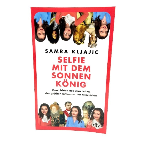 Buchcover und Innenansicht für das Buch: Selfie mit dem Sonnenkönig